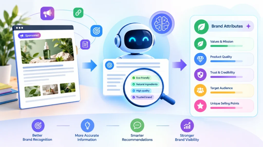 How Do Sponsored Articles Help Search Engines and AI Assistants Associate Your Brand With the Right Attributes? 1 How do sponsored articles help AI assistants identify brand attributes