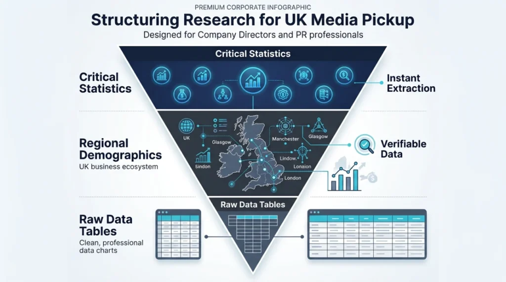 How do you structure a research report for maximum media pickup