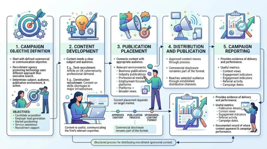 Recruitment Sponsored Content by Time Intelligence Media Group 1 How does Time Intelligence Media Group distribute recruitment sponsored content?