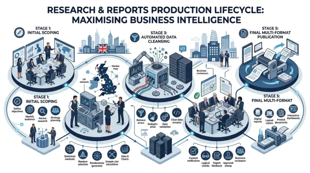 How does Time Intelligence Media Group execute research and reports services