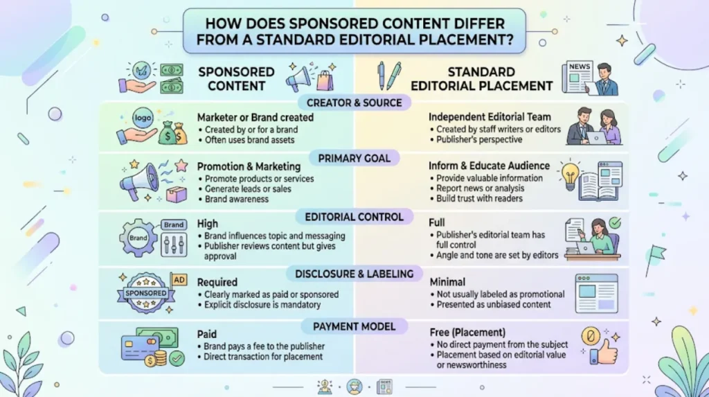 Time Intelligence Media Group Sponsored Content Services With Google-Compliant Link Attributes 1 How does sponsored content differ from a standard editorial placement