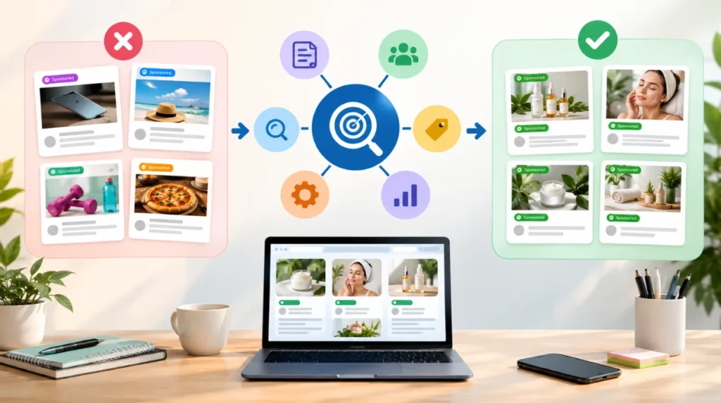 How does topical relevance improve sponsored content consistency