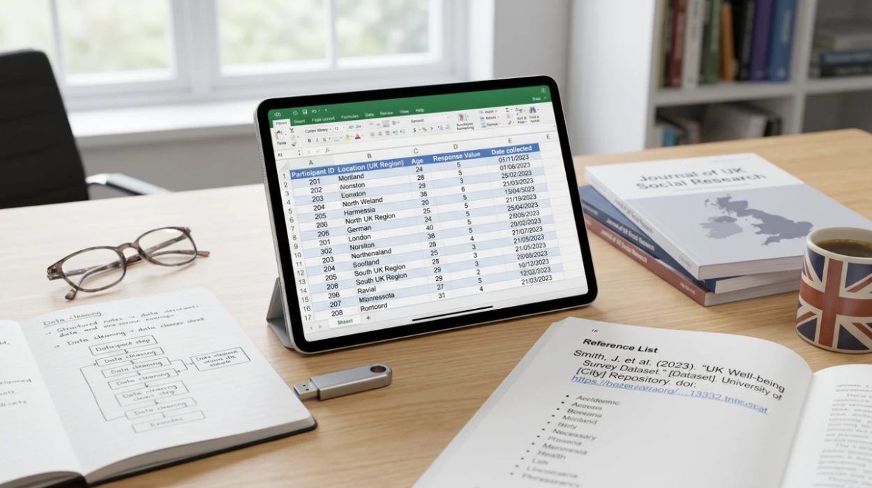 How to Publish Clean Data Tables and a Downloadable Dataset That Lets Others Cite Your UK Research Accurately