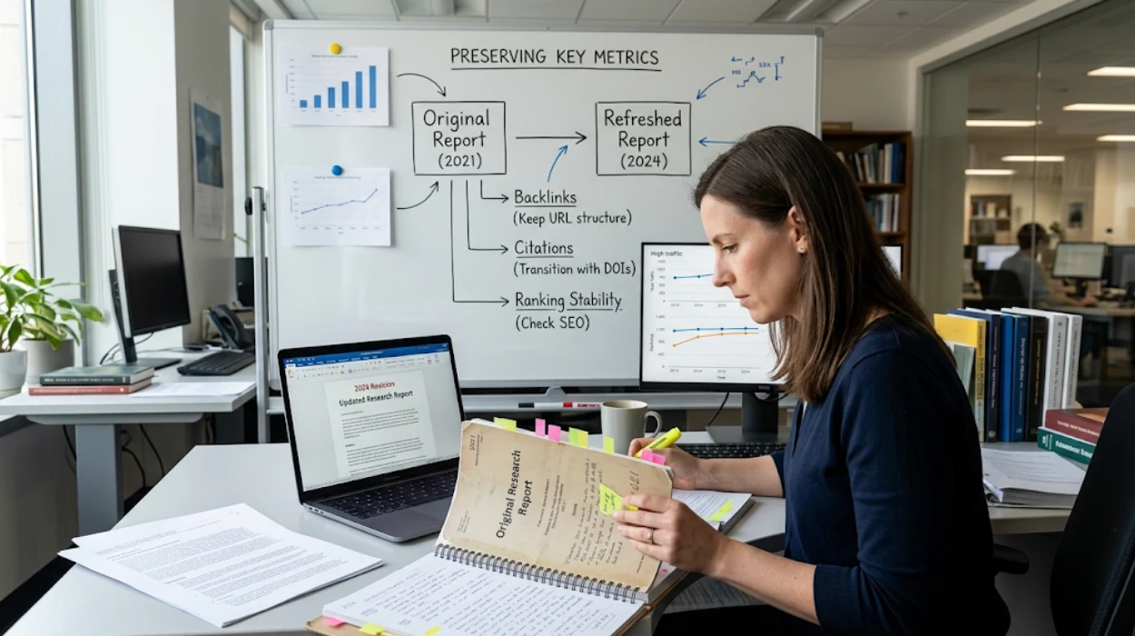 Refresh Research Reports Without Losing SEO Rankings or Links