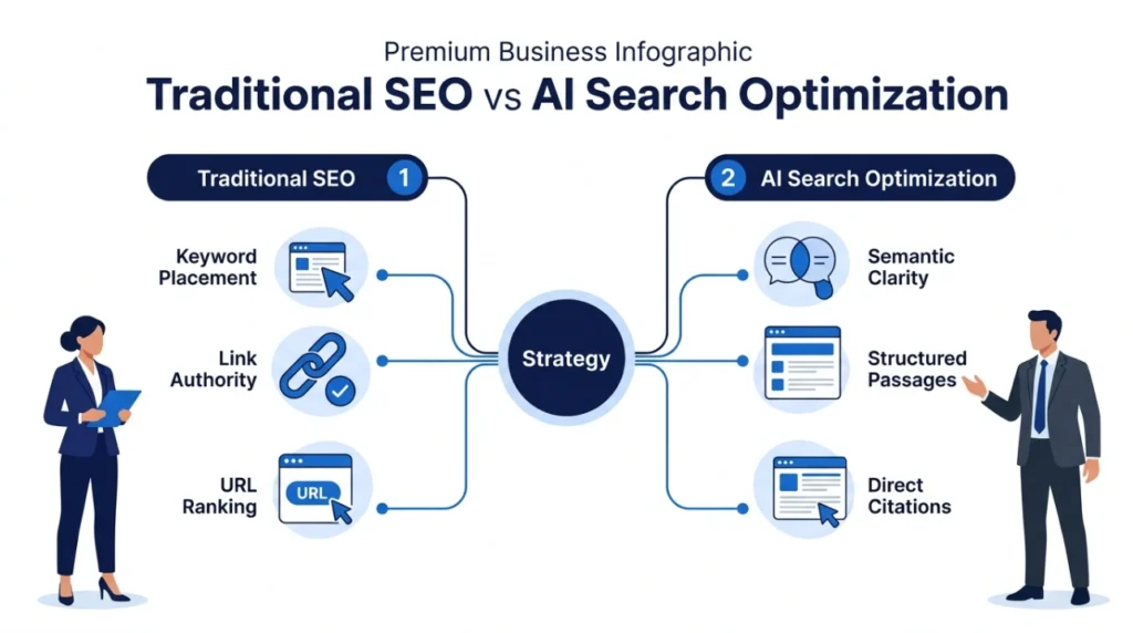 How to Structure Reports for AI Search Visibility 2026 2 What Are the Key Differences Between Traditional SEO and AI Search Optimisation for Reports