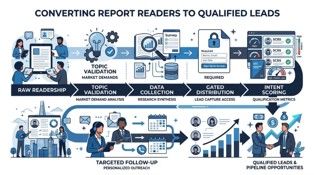 How Research Reports Convert Into Qualified UK Leads in 2026 1 What Is the Step by Step Process for Converting Readers Into Leads