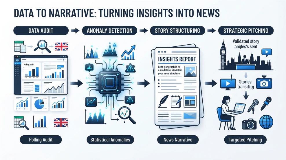 What Is the Step by Step Process of Converting Raw Data Into a News Story