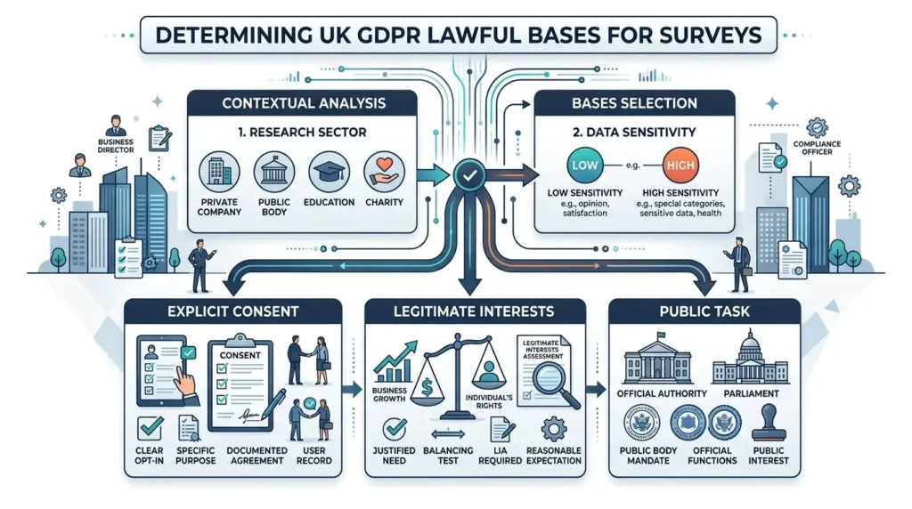 What Does UK GDPR Require When You Collect Survey Data for a Published Research Report in 2026? 1 What Lawful Bases Apply to Survey Data Collection