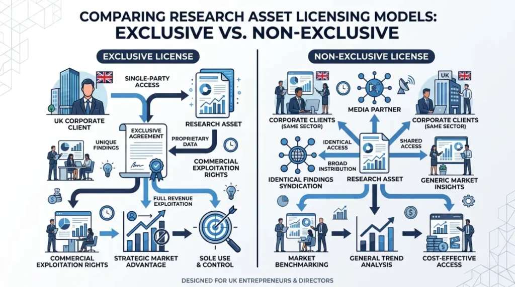How to Agree Data Ownership, Licensing and Reuse Rights Before Commissioning a Research Report From a Media Partner in 2026 2 What are the commercial differences between exclusive and non exclusive licenses
