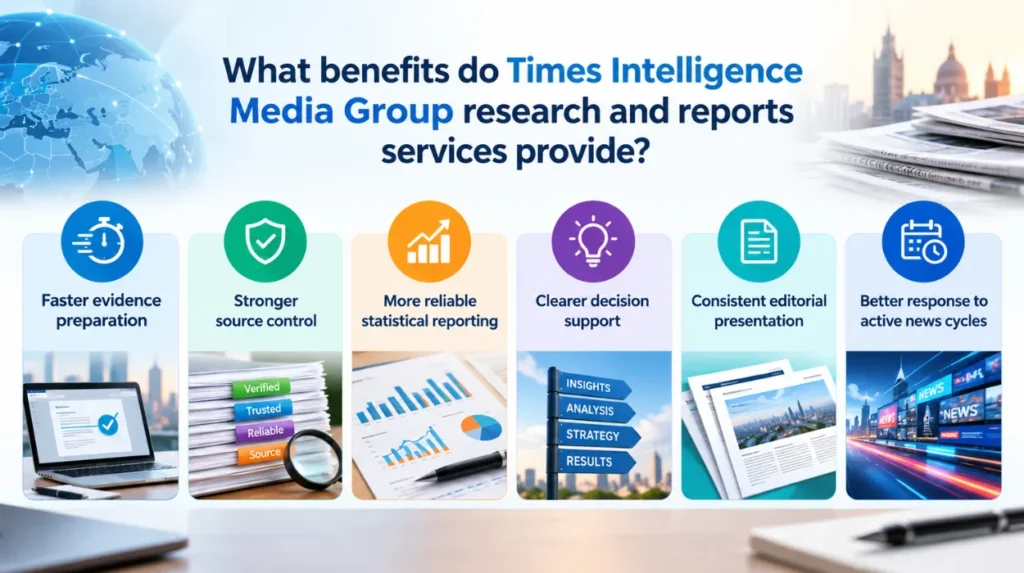 Time Intelligence Media Group Research and Reports Services for Rapid-Response Data Reports 1 What benefits do Times Intelligence Media Group research and reports services provide