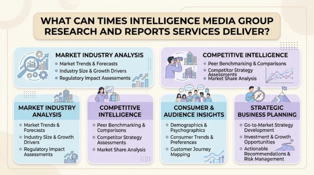 Time Intelligence Media Group Research and Reports Services for Rapid-Response Data Reports 2 What can Times Intelligence Media Group research and reports services deliver