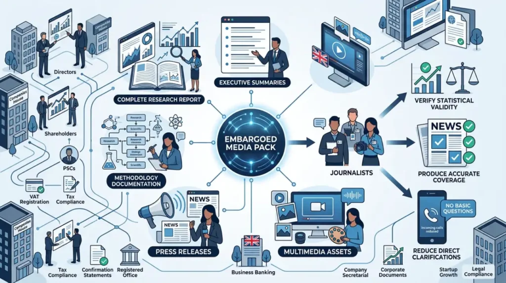 What Is a Research Embargo and How Does an Embargoed Report Launch Work in UK Media in 2026? 1 What components are included in an embargoed media pack for UK journalists