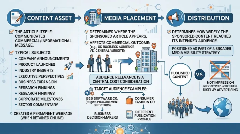 What does a sponsored content campaign actually include?