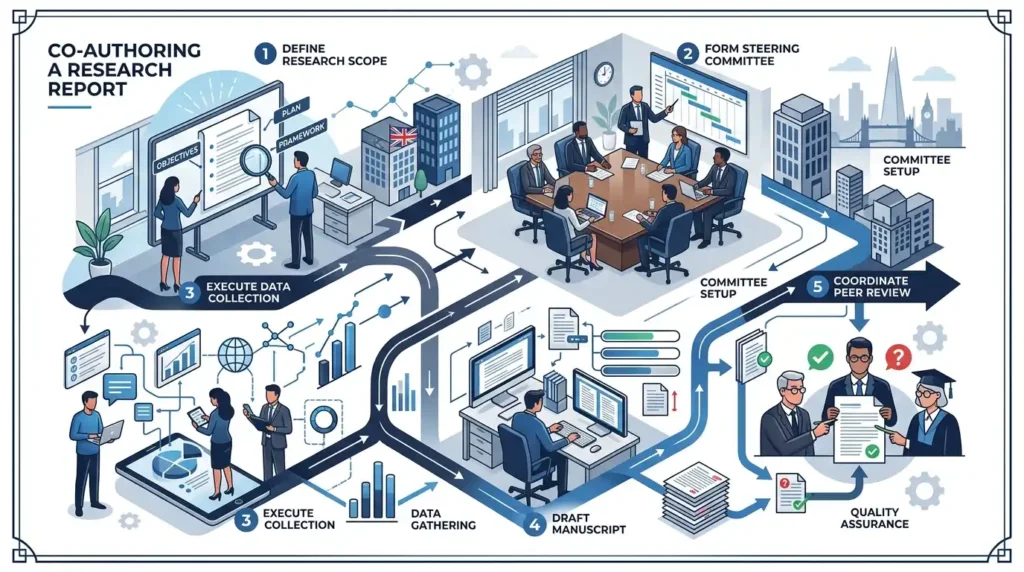 How to Partner With a UK Trade Association or University to Co-Author a Report That Carries Third-Party Authority in 2026 1 What is the step by step process for co authoring a research report in the UK