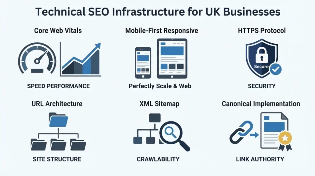 What technical SEO factors impact research report performance