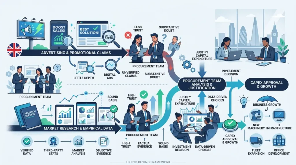 How Research Reports Convert Into Qualified UK Leads in 2026 2 Why Do UK B2B Enterprise Buyers Trust Research Reports Over Ads