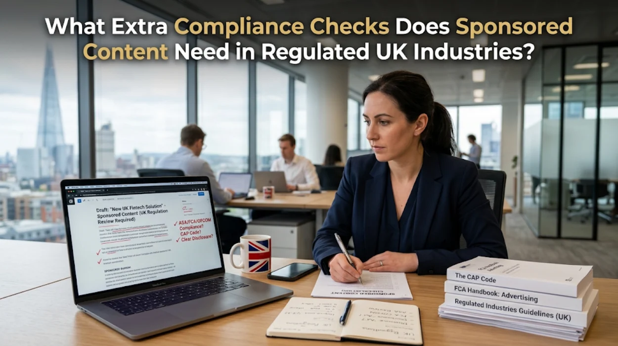 Sponsored Content Compliance in Regulated UK Industries