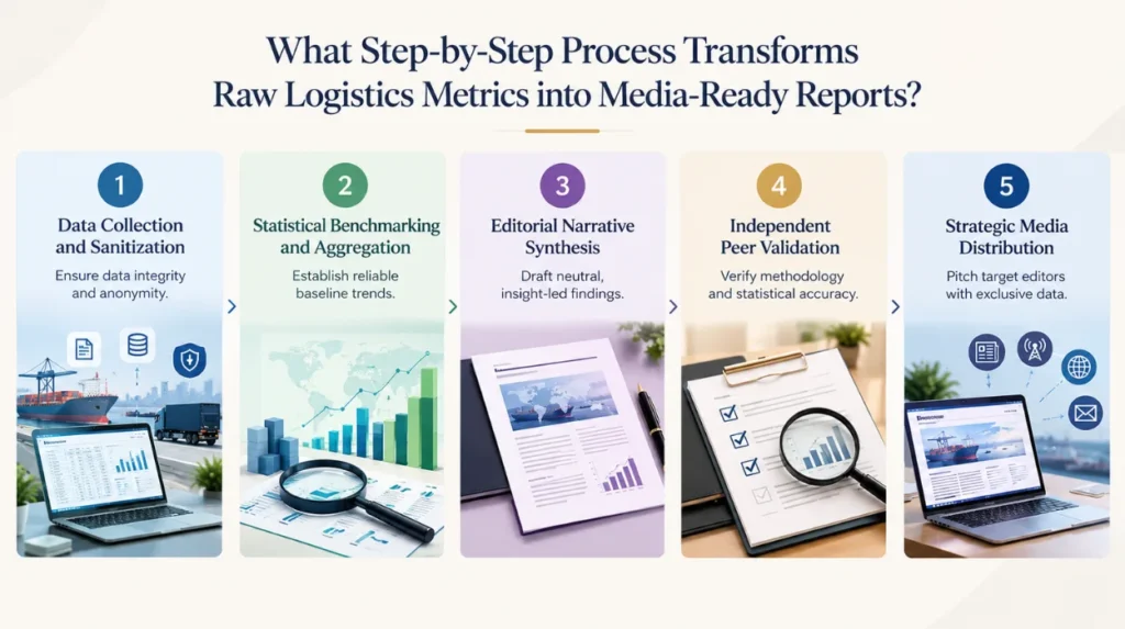 What Step by Step Process Transforms Raw Logistics Metrics into Media Ready Reports