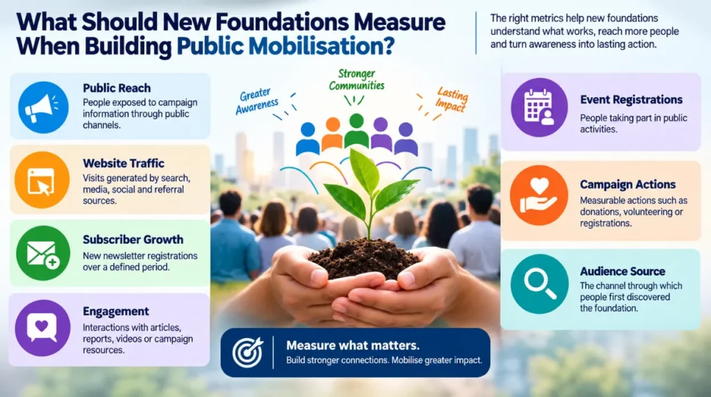 Why relying purely on email newsletters limits the public mobilisation potential of new foundations 2 What should new foundations measure when building public mobilisation